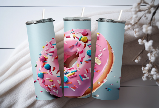 3D Donuts Designed Tumbler