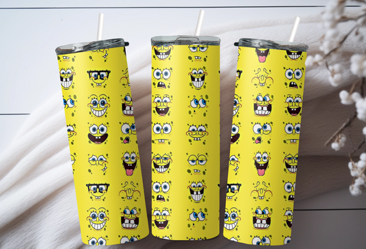 Spongebob Collage Tumbler