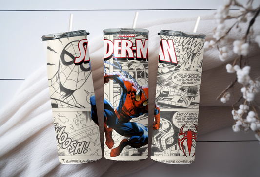 Marvel Spiderman Comic Tumbler