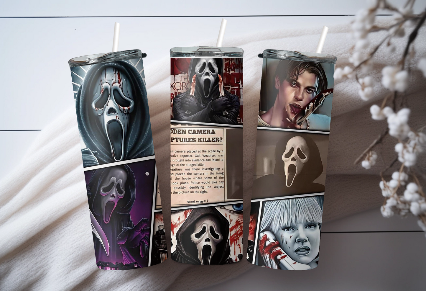 Scream Movie Tumbler