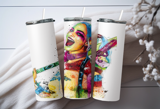 Harley Quinn Painting Tumbler