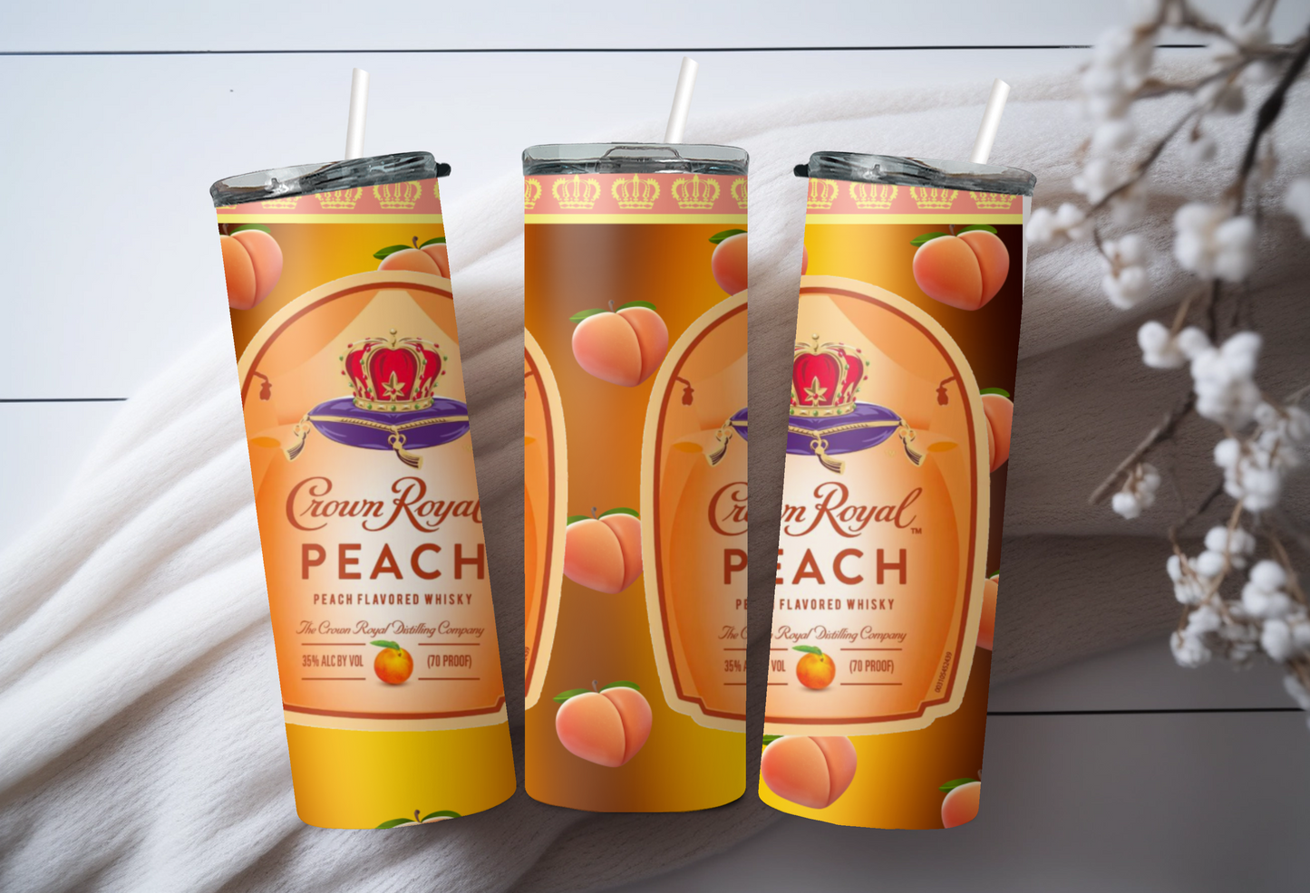 Crown Peach Tumbler