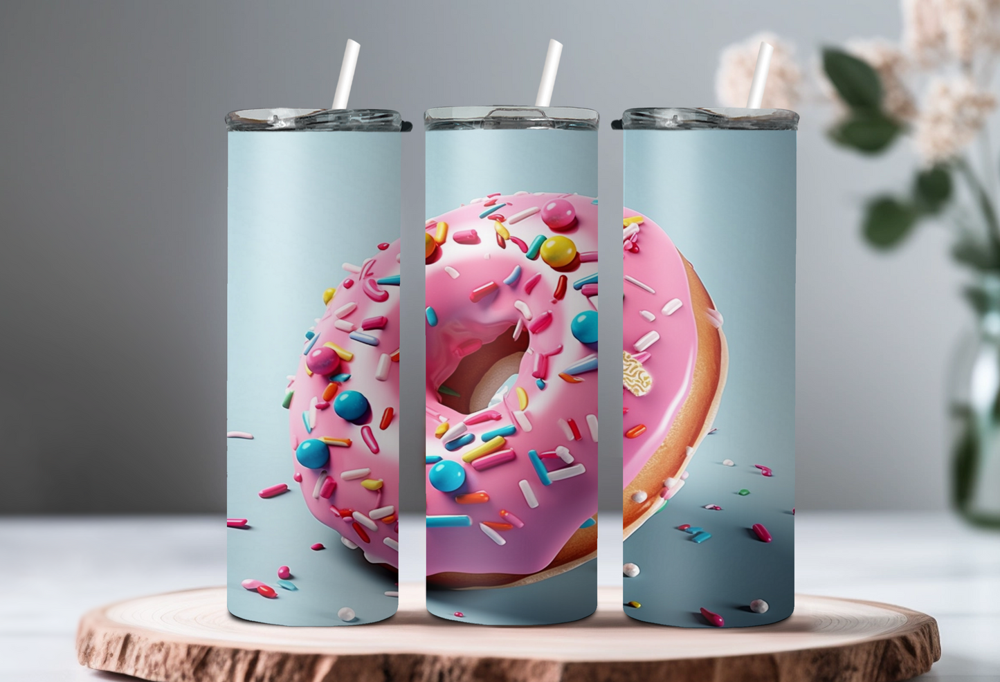 3D Donuts Designed Tumbler