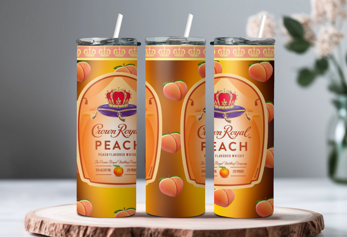 Crown Peach Tumbler