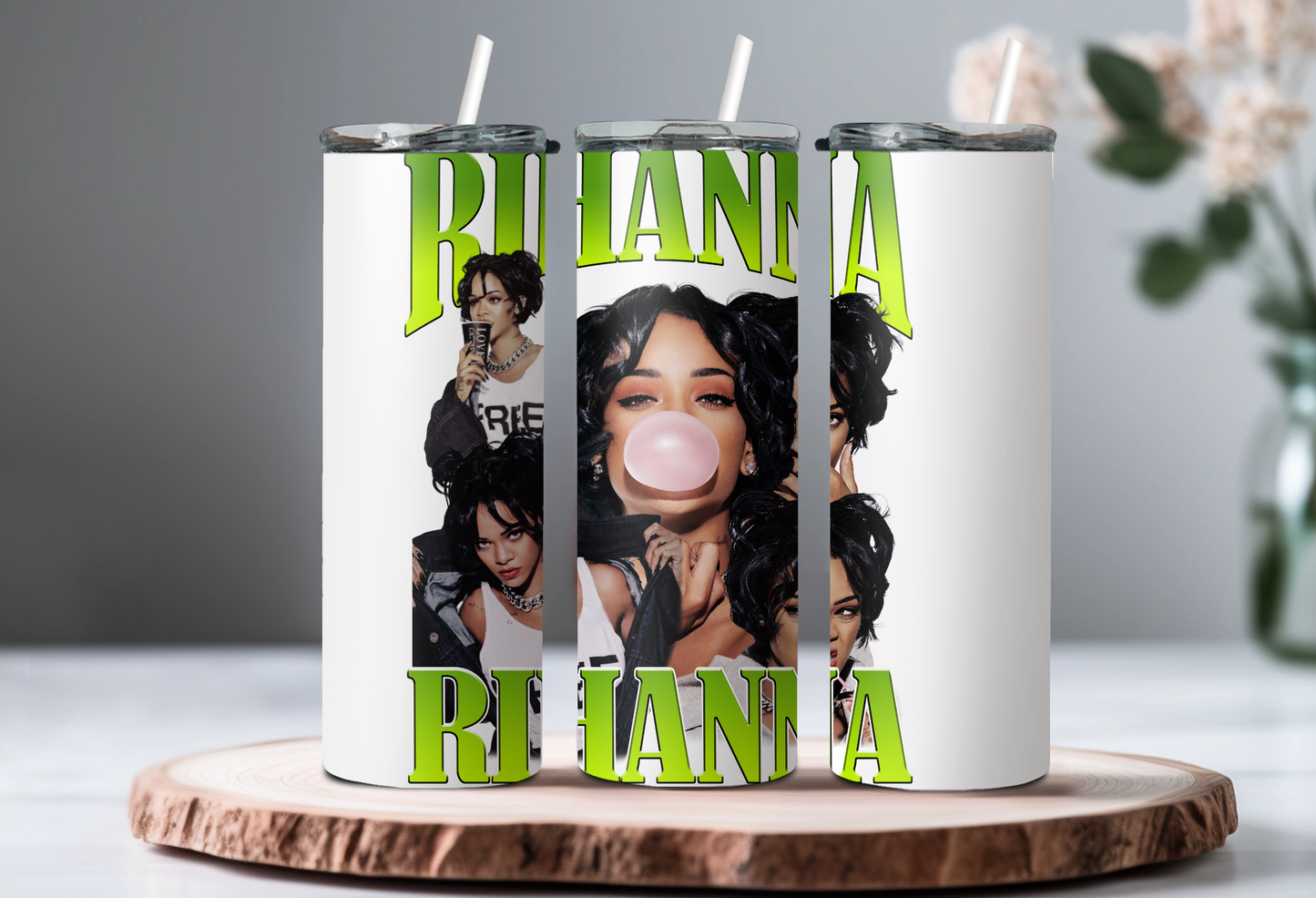 Rihanna Bubble Tumbler