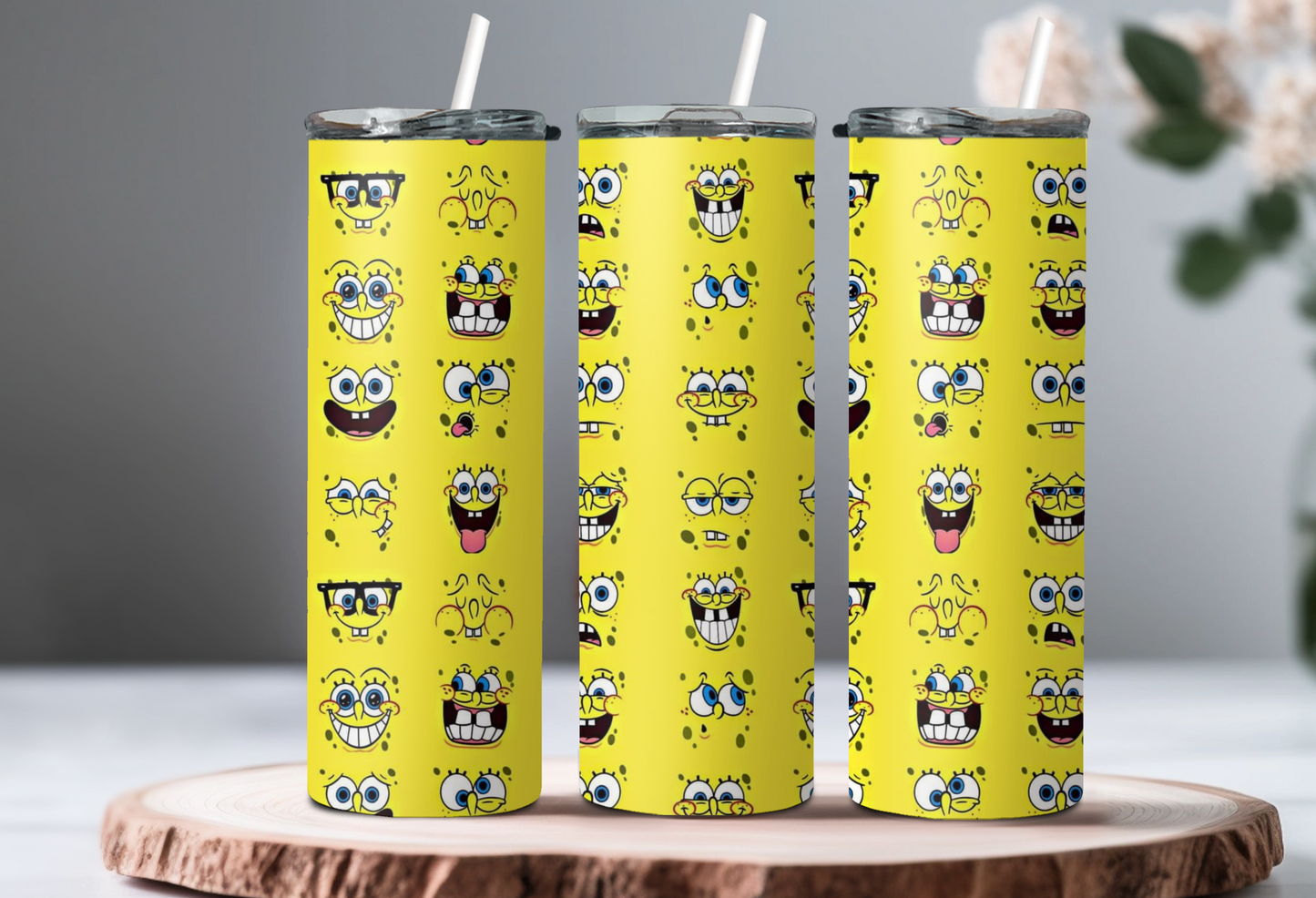 Spongebob Collage Tumbler